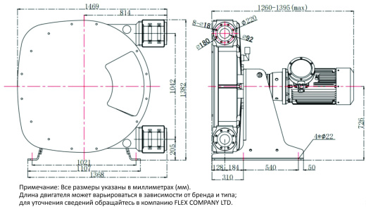 Промышленный шланговый насос FX-100